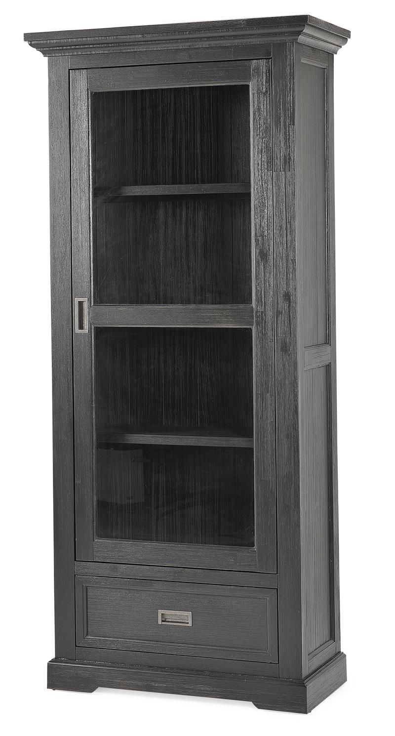 Regency 1 Door Display Cabinet -Black