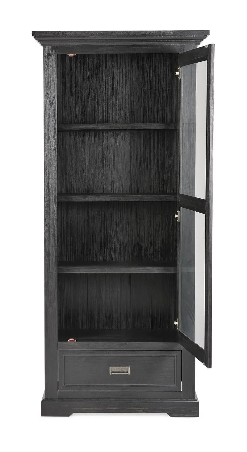 Regency 1 Door Display Cabinet -Black