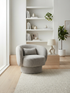 Selena Swivel Chair Stone