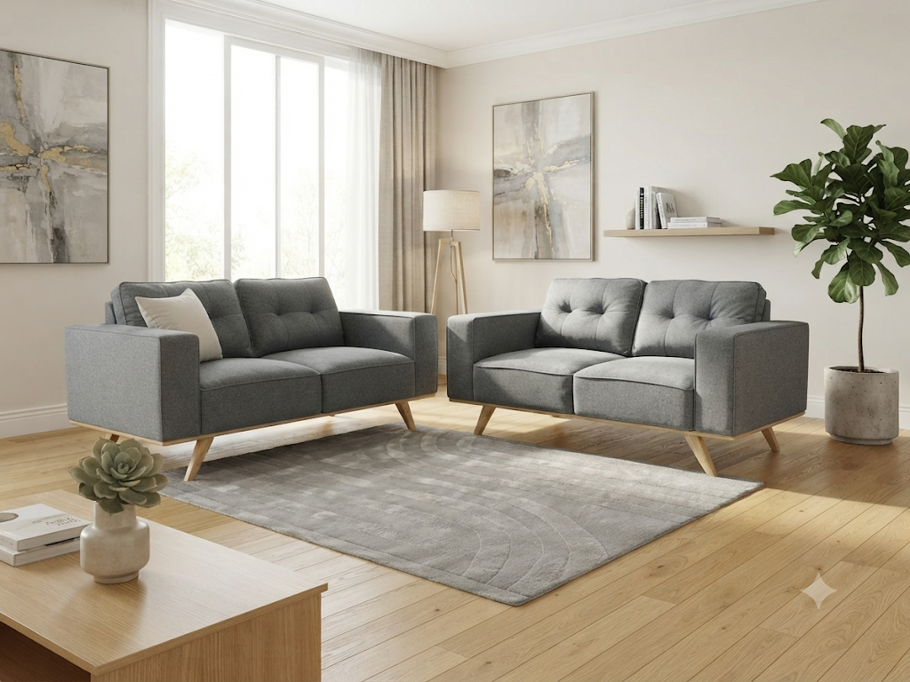 STIRLING 2 SEATER - LIGHT GREY