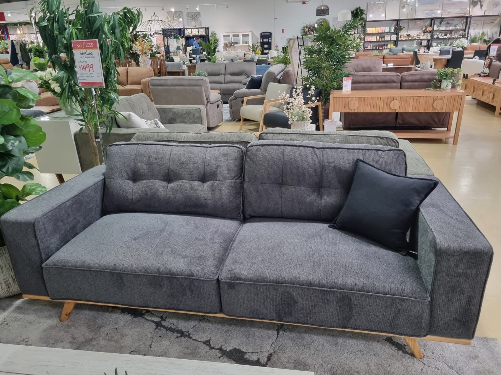 STIRLING 2 + 3 SEATER SUITE -GREY
