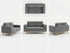 STIRLING 2 + 3 SEATER SUITE -GREY