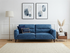 Marlowe 3 Seater Fabric Lounge - Indigo