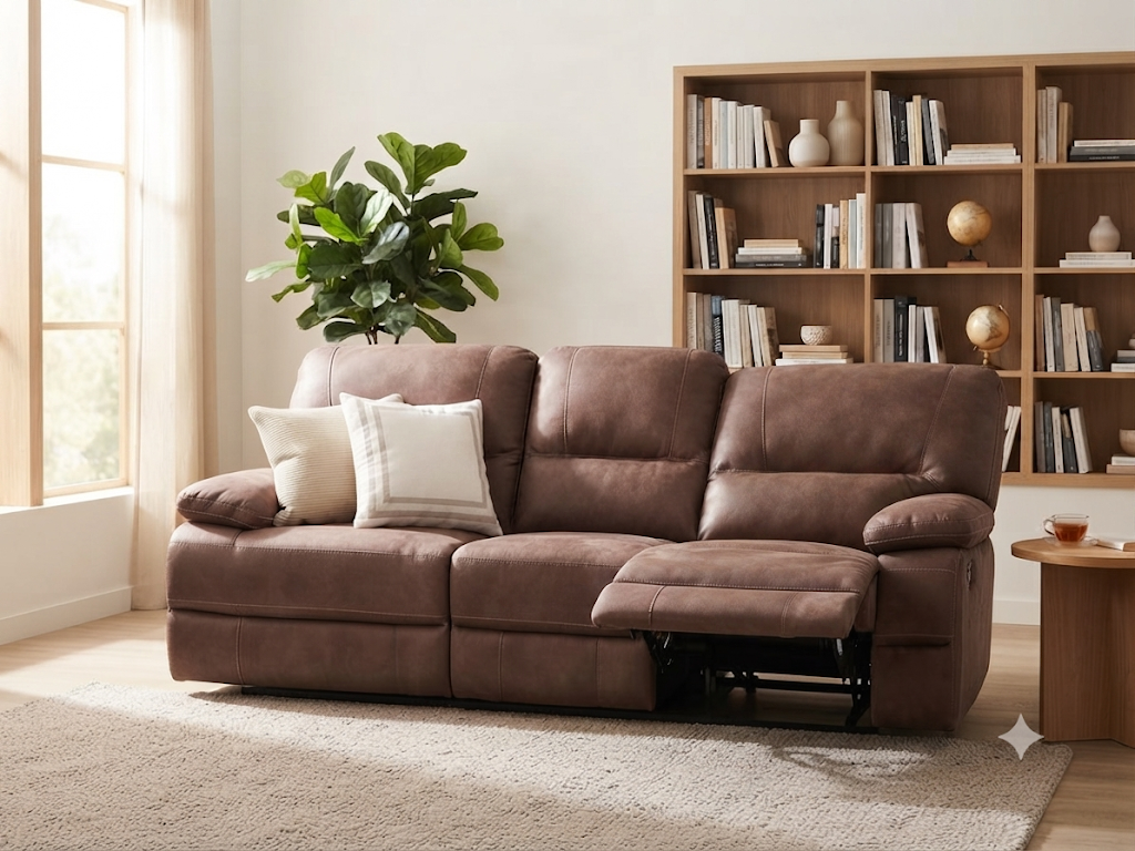 CONCORD 3 Seater Recliner -Brown