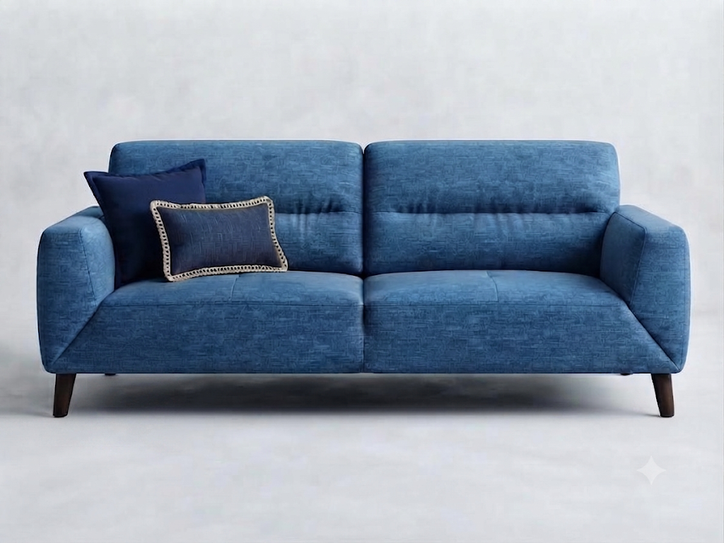 Marlowe 3+2 Seater Fabric Lounge - Indigo
