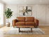 ZEPLIN 2 Seater Leather Lounge - Chesnut
